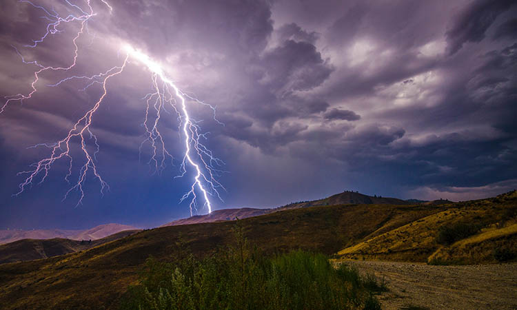 What causes lightning